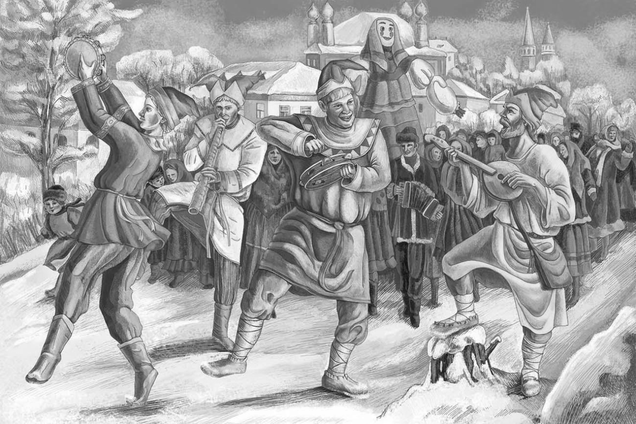 История российского театра. Истоки: обряды, фольклор, скоморохи (до XVII века). От обряда к спектаклю: как народные праздники формировали театральное мышление.